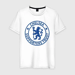 Футболка хлопковая мужская Chelsea FC, цвет: белый
