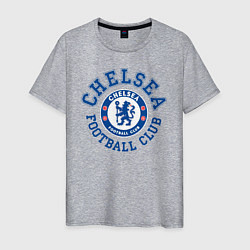Футболка хлопковая мужская Chelsea FC, цвет: меланж