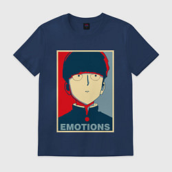 Футболка хлопковая мужская Mob Emotions Z, цвет: тёмно-синий