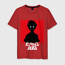 Футболка хлопковая мужская Mob psycho 100 Z, цвет: красный