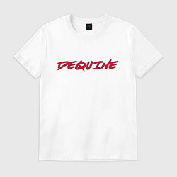 Футболка хлопковая мужская Dequine, цвет: белый