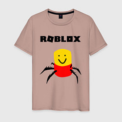 Футболка хлопковая мужская ROBLOX, цвет: пыльно-розовый