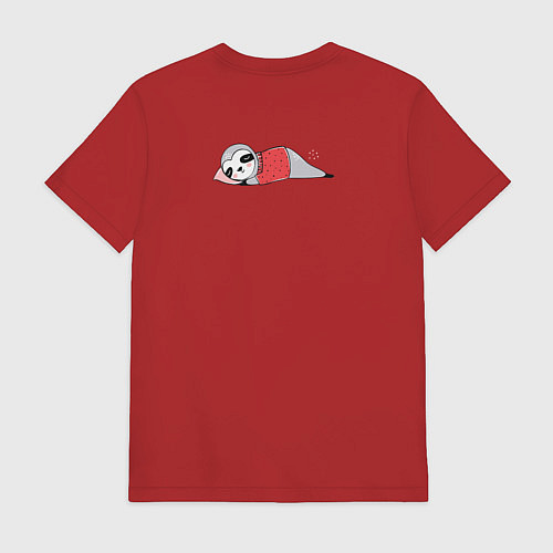 Мужская футболка Ленивый подарок / Красный – фото 2