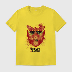 Футболка хлопковая мужская Ганнибал Лектор, цвет: желтый