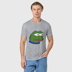 Футболка хлопковая мужская Pepe MonkaS, цвет: меланж — фото 2