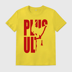 Футболка хлопковая мужская PLUS ULTRA, цвет: желтый