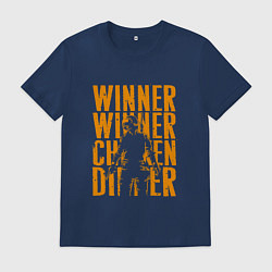 Футболка хлопковая мужская PUBG, цвет: тёмно-синий