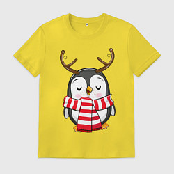 Мужская футболка Пингвин в шарфике