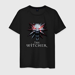 Футболка хлопковая мужская The Witcher, цвет: черный