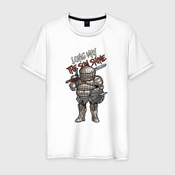 Футболка хлопковая мужская Dark Souls - Siegward, цвет: белый