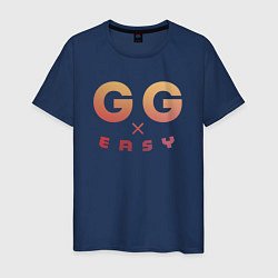 Футболка хлопковая мужская GG EASY, цвет: тёмно-синий