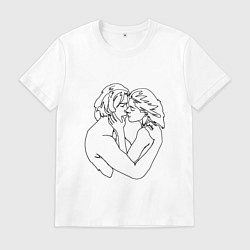 Футболка хлопковая мужская Ты моя, цвет: белый