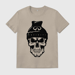 Футболка хлопковая мужская Infinity Инфинити Z, цвет: миндальный