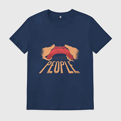 Футболка хлопковая мужская I hate people gamer, цвет: тёмно-синий