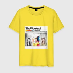 Футболка хлопковая мужская Thursday The Weeknd, цвет: желтый