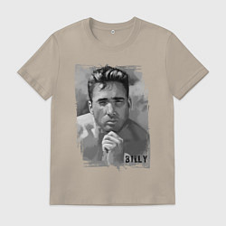 Футболка хлопковая мужская Гачи Билли Херрингтон арт, цвет: миндальный