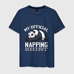 Футболка хлопковая мужская My Official Napping Shirt, цвет: тёмно-синий