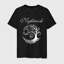 Футболка хлопковая мужская NIGHTWISH, цвет: черный