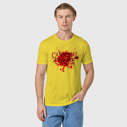 Футболка хлопковая мужская Cannibal Corpse, цвет: желтый — фото 2