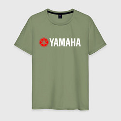 Футболка хлопковая мужская YAMAHA ЯМАХА, цвет: авокадо