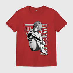 Футболка хлопковая мужская Евангелион, цвет: красный