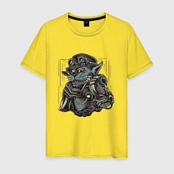 Футболка хлопковая мужская Стимпанк Steampunk Z, цвет: желтый