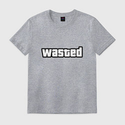 Футболка хлопковая мужская WASTED, цвет: меланж