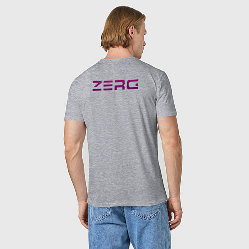 Мужская футболка Zerg logo Purple / Меланж – фото 4