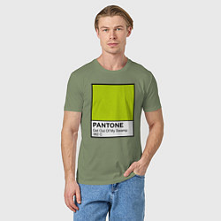 Футболка хлопковая мужская Shrek: Pantone Color, цвет: авокадо — фото 2