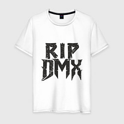 Футболка хлопковая мужская RIP DMX, цвет: белый