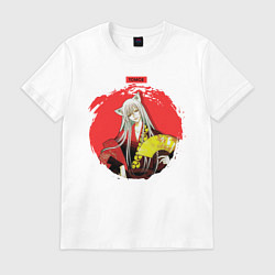 Футболка хлопковая мужская Red Tomoe, цвет: белый
