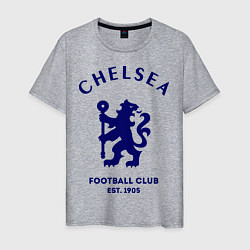 Футболка хлопковая мужская Chelsea Est. 1905 цвета меланж — фото 1