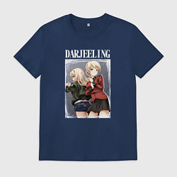 Футболка хлопковая мужская Дарджилинг, цвет: тёмно-синий