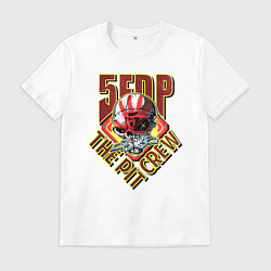 Футболка хлопковая мужская 5FDP The Pit Crew, цвет: белый