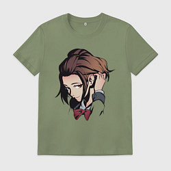 Футболка хлопковая мужская Сатоми, цвет: авокадо