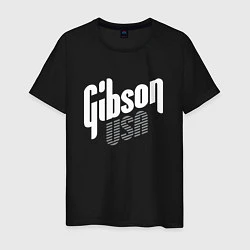 Футболка хлопковая мужская GIBSON USA, цвет: черный
