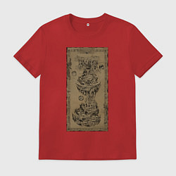 Футболка хлопковая мужская Hades World, цвет: красный