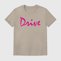 Футболка хлопковая мужская DRIVE, цвет: миндальный