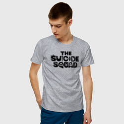 Футболка хлопковая мужская The Suicide Squad, цвет: меланж — фото 2