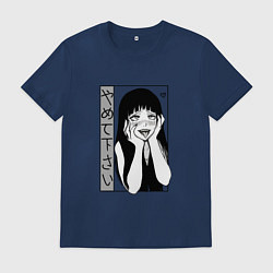 Футболка хлопковая мужская Yamete kudasai, цвет: тёмно-синий