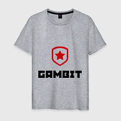 Футболка хлопковая мужская Gambit, цвет: меланж