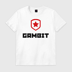 Футболка хлопковая мужская Gambit, цвет: белый