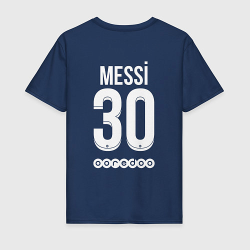 Мужская футболка Messi 30 PSG / Тёмно-синий – фото 2
