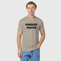 Футболка хлопковая мужская Dungeon Master, цвет: миндальный — фото 2