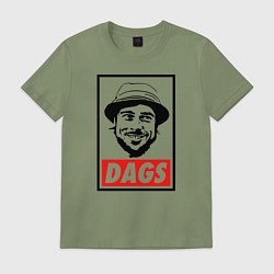 Футболка хлопковая мужская Snatch: Dags, цвет: авокадо