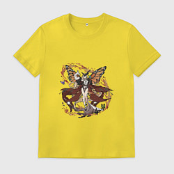 Футболка хлопковая мужская Синьора в деле, цвет: желтый