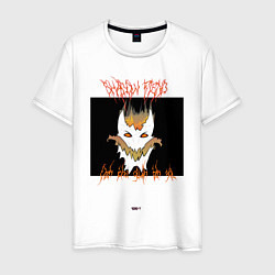 Футболка хлопковая мужская Shadow Fiend Nevermore, цвет: белый