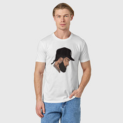 Футболка хлопковая мужская Peace Nipsey, цвет: белый — фото 2