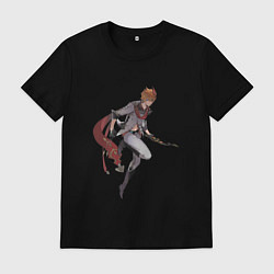 Футболка хлопковая мужская Тарталья в деле, цвет: черный