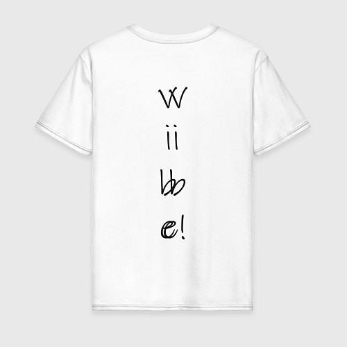 Мужская футболка Vibe party logo / Белый – фото 2